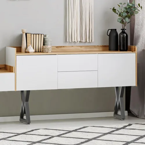 Vista 7 de Patas de metal para mesa de centro de 16 pulgadas, patas de banco negras resistentes, adecuadas para patas de muebles de bricolaje, mesas