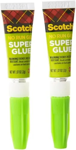 Vista 4 de Scotch Super Glue Gel, 0.07 onzas, paquete de 2, se seca rápidamente con un agarre permanente (AD112)