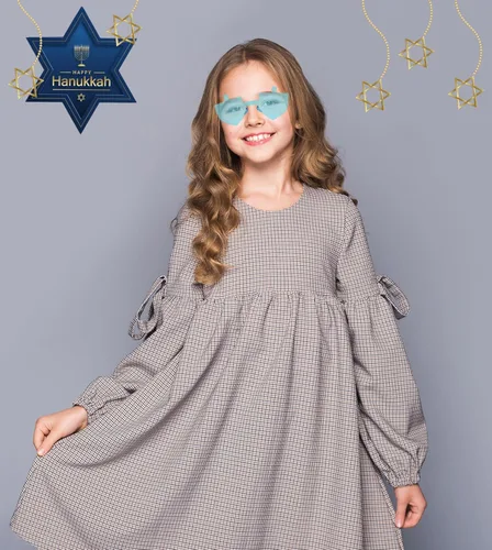 Vista 4 de Hanukkah Dreidel en forma de gafas, disfraz de disfraz, juego de simulación