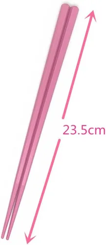 Vista 5 de 5 pares de palillos reutilizables de fibra de vidrio, antideslizantes, juego de 5 pares (rosa)