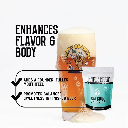 Vista 6 de Craft A Brew - Cloruro de calcio - Sal de elaboración primaria - Ingredientes de elaboración casera - 4oz