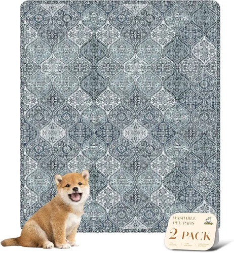 Vista 53 de nunubaby Almohadillas lavables para orina para perros, elegantes, antideslizantes y a prueba de fugas. Almohadillas reutilizables para orinal