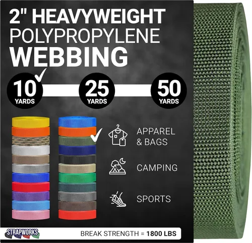 Vista 61 de Strapworks Correas de Polipropileno Resistente - Correas de Polipropileno de Servicio Pesado para Reparación de Equipos de Bricolaje al Aire Libre