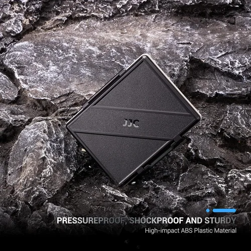 Vista 6 de Funda de disco duro de 2 ranuras para SSD de 2.5 pulgadas, caja de protección de almacenamiento de disco duro de estado sólido, resistente al agua