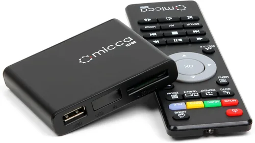 Micca Speck G2 - Reproductor multimedia digital Full HD de 1080p para unidades USB y tarjetas SD/SDHC, señalización digital, H.264/AVC MP4 MKV,