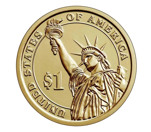 Vista 2 de Conjunto de 40 Monedas Presidenciales de Dólares del 2007 P al 2020 P, Dólares Presidenciales No Circulaciones
