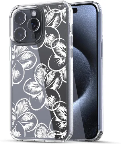 Vista 13 de RANZ Funda para iPhone 15, serie antiarañazos, a prueba de golpes, transparente de policarbonato duro + funda protectora de TPU para iPhone 15