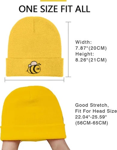 Vista 5 de Ozrhuve Lindo gorro de invierno - Gorro para mujer - Gorro de invierno con puños de calavera para reloj de pescador