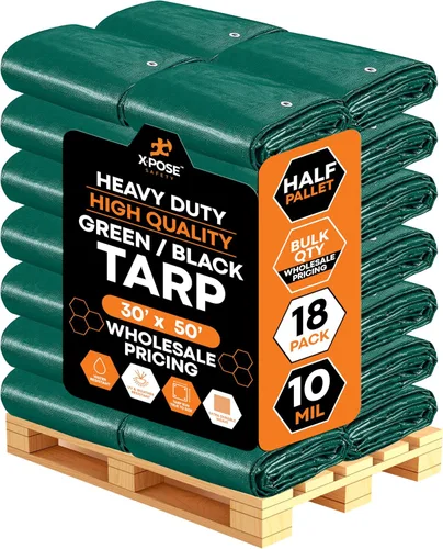 Vista 57 de Xpose Safety - Lona de poliéster resistente, 0.394 pulgadas de grosor, resistente al agua, con protección contra rayos UV, reversible