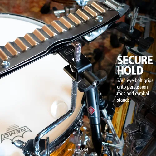 Vista 3 de Crasher Kit de batería de efecto metálico complementario con sonido Guiro electrónico, acero - NO HECHO EN CHINA