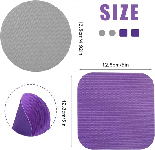 Vista 2 de 4 almohadillas para abridor de tarros, agarres de goma para tarros, abridor de tarros multifunción para personas mayores con manos débiles posavasos