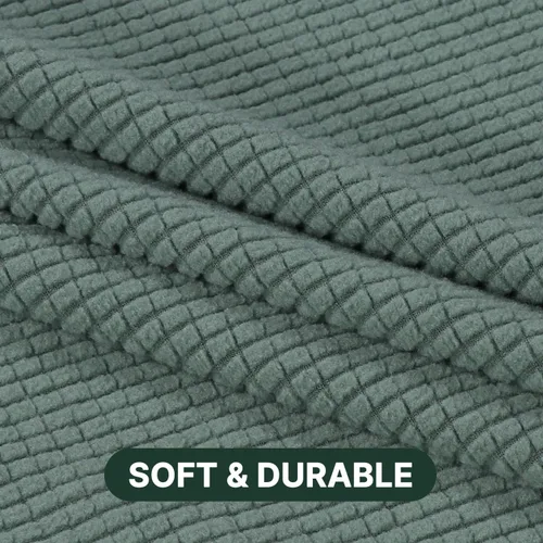 Vista 5 de H.VERSAILTEX Funda elástica para sillón con cojín en forma de T, fundas de cojín en T para sillón y sofá de sala de estar, funda para sofá, funda