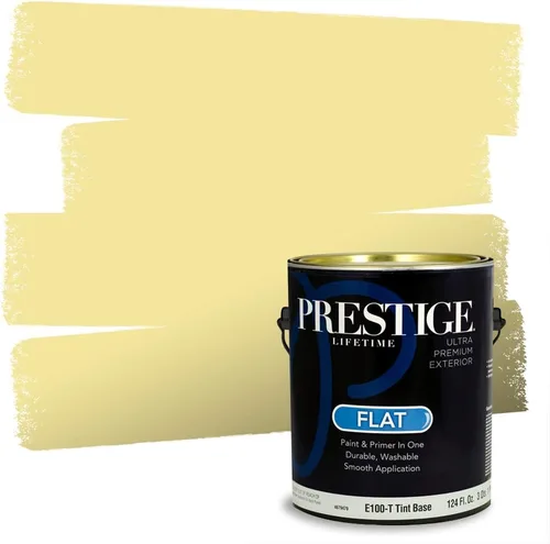 Vista 114 de PRESTIGE Pinturas de pintura exterior e imprimación en uno, 1 galón, plano, combinación comparable de Benjamin Moore* Pila de heno
