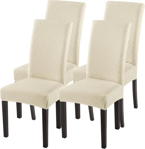 Vista 45 de SearchI Juego de 2 fundas elásticas para sillas Parsons de comedor, fundas elásticas con estampado de elastano, extraíbles, lavables, fundas