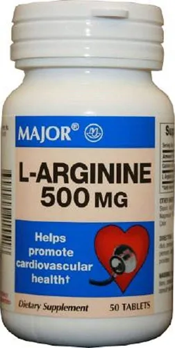 Major L-Arginina 500 mg Suplemento dietético - 50 Tabletas
