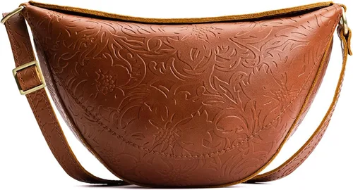 Bolso tipo bandolera de cuero de Portland Leather Goods Koala – Bolso de cuero con correa ajustable – Hecho a mano con las mejores pieles de grano