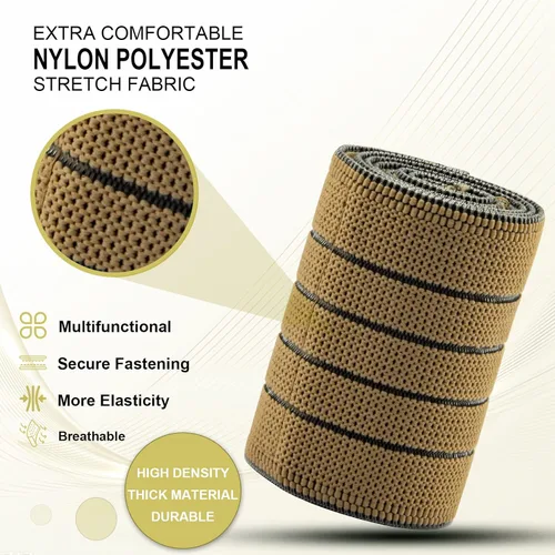 Vista 2 de Vendaje elástico Piezas de repuesto Envoltura elástica Banda Banda Elastica Lipo Pad Band Beauty Machine Accesorios 3 Tamaño 10 pcs Tan Elitzia