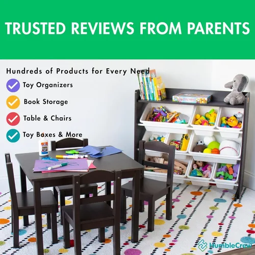 Vista 8 de Humble Crew Unicorn Toy Storage Organizer with Shelf