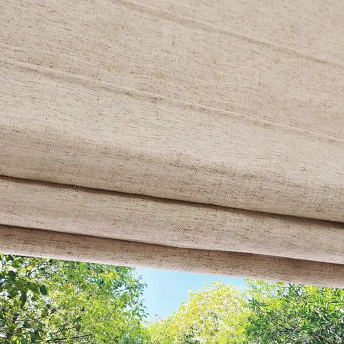 Vista 15 de Persianas romanas opacas sin cordones, persianas de oscurecimiento de habitación color beige para ventanas, fáciles de instalar, con aislamiento