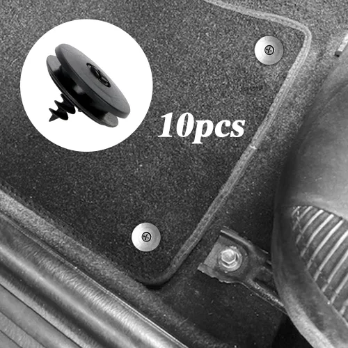 Vista 7 de 10 clips para alfombrillas de automóvil, clips de bloqueo giratorios, clips de soporte para alfombrilla de suelo, abrazaderas de soporte de clips