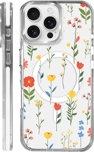 Vista 28 de Funda para iPhone 13 Pro, transparente con bonito patrón de tiburón azul, compatible con Magsafe funda protectora suave para mujeres y niñas (blanco)
