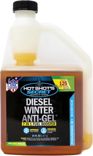 Vista 7 de Hot Shot's Secret Botella Redonda de 16 Onzas de Anticongelante Diesel para Invierno, Ámbar (P403316Z)