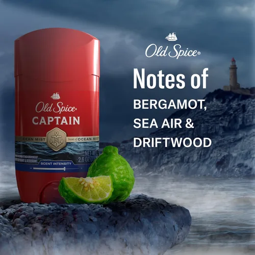 Vista 5 de Old Spice Red Collection Invisible Solid Antitranspirante y desodorante para hombres, Capitán, 2.6 oz