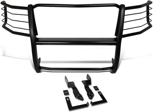 Vista 14 de DNA MOTORING GRILL-G-080-SS Protector de Rejilla Tipo Brush para Parachoques Delantero de Acero Inoxidable Compatible con Sierra 2500HD/3500HD 11-14