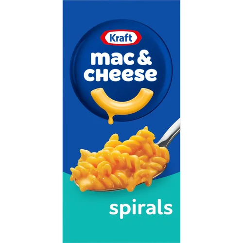 Kraft Spirals Original Mac & Cheese - Cena de Macarrones con Queso, Caja de 5.5 oz