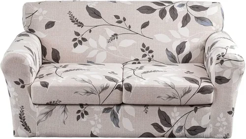 Vista 28 de Fundas elásticas para sofá de 1/2/3 cojines, funda estampada con fundas de cojín de asiento separadas, fundas de sofá lavables, protector de muebles