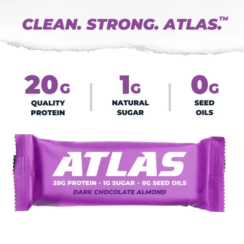 Vista 3 de Atlas Bar - Barra de proteína natural Keto / Paleo / baja en carbohidratos