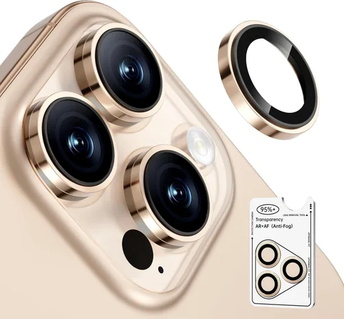 Vista 10 de Paquete de 2 protectores de lente de cámara para iPhone 17 Pro Max/17 Pro/16 Pro Max/16 Pro/15 Pro Max/15 Pro/14 Pro Max/14 Pro