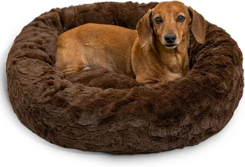 Vista 35 de Best Friends by Sheri Original Calming Donut Dog and Cat Bed, Shag Faux Fur