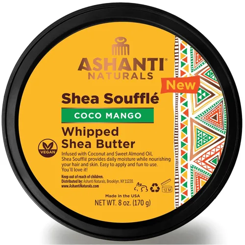 Vista 10 de Ashanti Naturals Mantequilla de karité batida perfumada Mantequilla corporal africana para hombres con aceite de coco y almendra