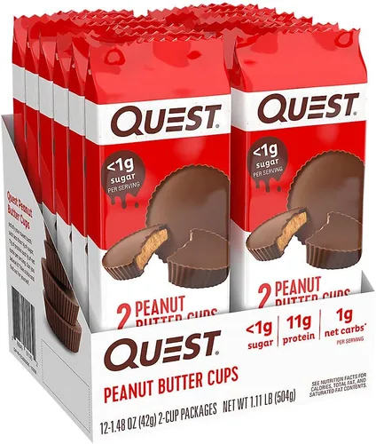 Vista 5 de Quest Nutrition Galleta de proteína con chispas de chocolate; apta para dieta cetogénica; alta en proteínas; baja en carbohidratos; 12