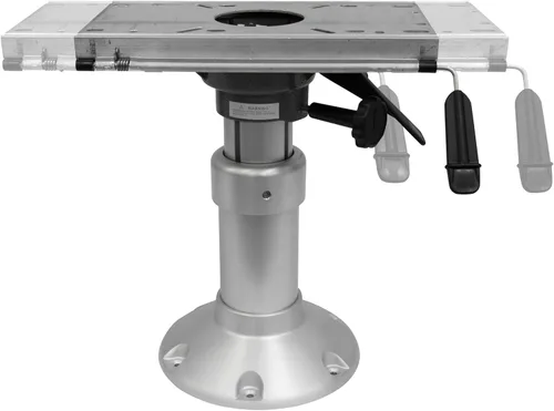 Vista 5 de Wise Pedestal de energía aérea Mainstay de servicio pesado con tobogán, plateado