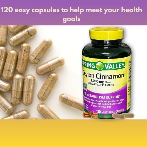 Vista 2 de Ceilán Canela-(cinnamomum verum) Cápsulas 1200mg 120ct (Paquete de 1)