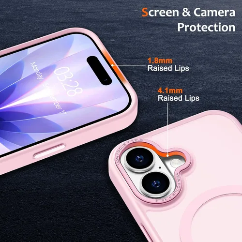 Vista 1176 de Anuck - Funda magnética para iPhone 11 compatible con MagSafe, carcasa trasera mate translúcida dura, borde de TPU, delgada, resistente a impactos