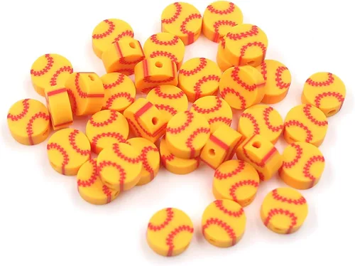 Vista 32 de 100 piezas de cuentas de arcilla polimérica Heishi espaciadoras mixtas, suministros para hacer pulseras, pendientes, collares de bricolaje