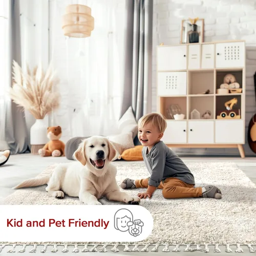 Vista 5 de nuLOOM Brooke - Alfombra contemporánea de pelo, 2 pies 6 pulgadas x 6 pies, color marfil