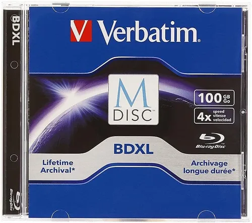 Vista 8 de Verbatim M DISC BD-R 25GB 4X Lifetime Archival Hub de inyección de tinta blanca imprimible en blanco Blu-Ray medios grabables - husillo de 10