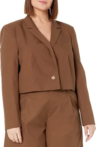 Vista 4 de The Drop Karina Blazer Corto Cuadrado para Mujer