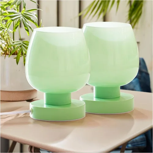 Vista 17 de Lámpara de Mesa de Noche Táctil - Lámpara Pequeña Rosa para Dormitorio con Puertos de Carga USB C+A, Regulable de 3 Niveles, Lámpara de Escritorio