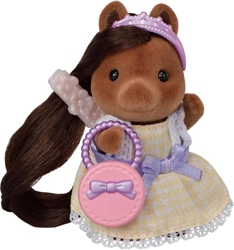 Vista 39 de Calico Critters Pony's Vanity Dresser Set, juego de casa de muñecas con figura y accesorios