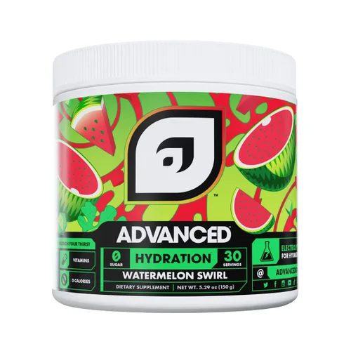 Vista 8 de Advanced Hydration - Mezcla de bebida de electrolitos de alto rendimiento con vitaminas B para hidratación durante todo el día, sin cafeína, cero