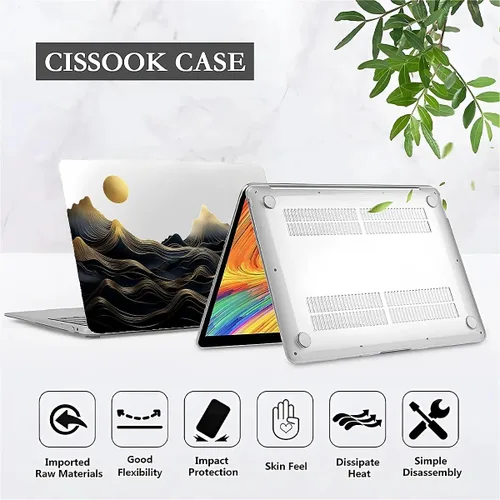 Vista 3 de Funda rígida de plástico compatible con MacBook Air de 13 pulgadas 2020 2021 M1 A2337 A2179 A1932, carcasa rígida de plástico para Mac Air 13