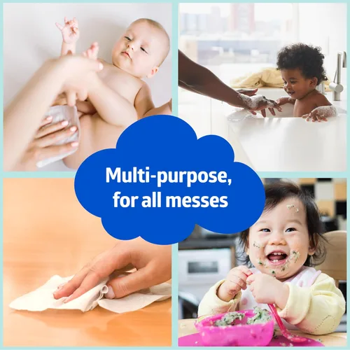 Vista 6 de Medline Babysoft - Paños de limpieza en seco desechables para pieles sensibles, (caja de 500)