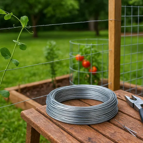 Vista 2 de National Hardware N266-973 2568BC Alambre en galvanizado, 12 Ga x 100