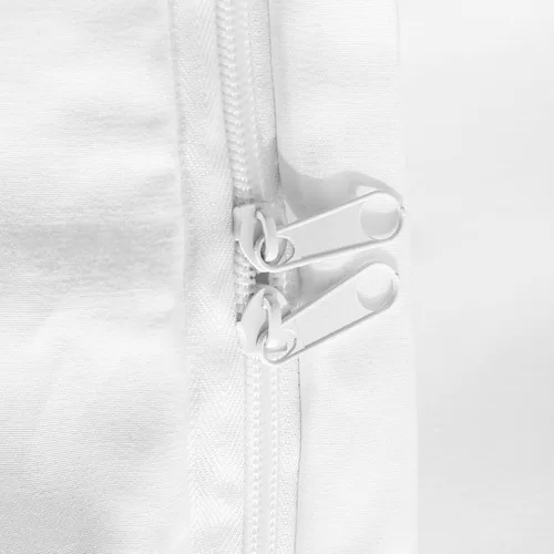 Vista 3 de NTBAY Juego de funda de edredón de microfibra, color sólido con cierre de cremallera