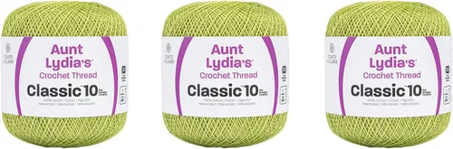 Vista 6 de Aunt Lydia Classic Crochet - 3 unidades de 350y/1,049.9 ft - Natural